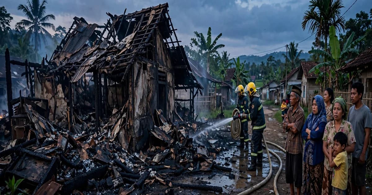Bupati Aceh Besar Kunjungi Korban Kebakaran Rumah di Meunasah Tuha