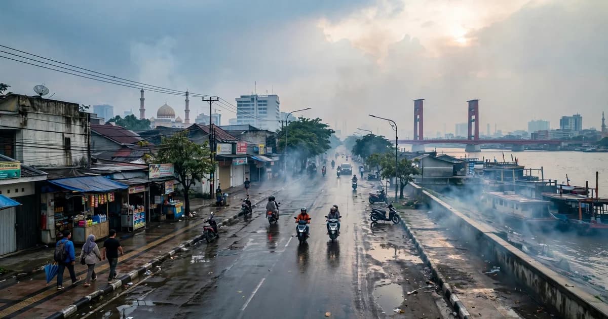Hujan Guyur Palembang dan Banjarbaru, Kabut Asap Karhutla Mulai Menipis