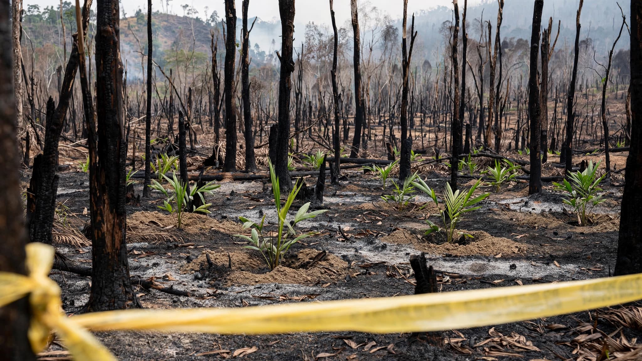Lahan Bekas Kebakaran Hutan di Dharmasraya Ketahuan Ditanami Sawit, Polisi: Ada Unsur Kesengajaan