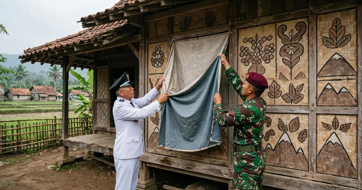 Viral Bendera Israel dan Coretan Illuminati di Rumah Warga Lamongan, Ternyata Ulah Penghuni yang Diduga ODGJ