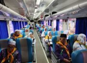 KAI Sumut layani rombongan calon haji Labuhanbatu dengan kereta api