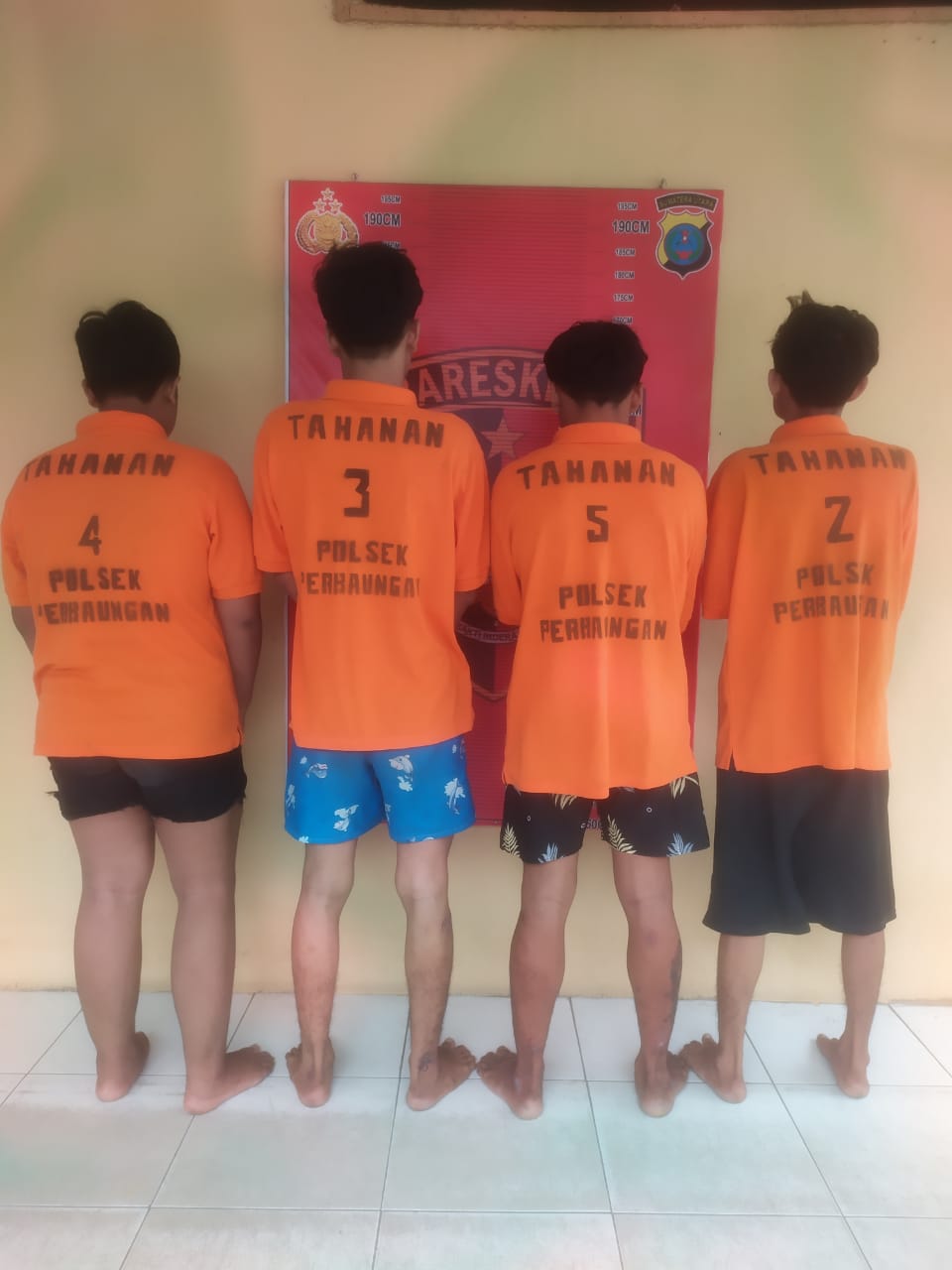 Polsek Perbaungan Ringkus Empat Anggota Geng Motor TRK