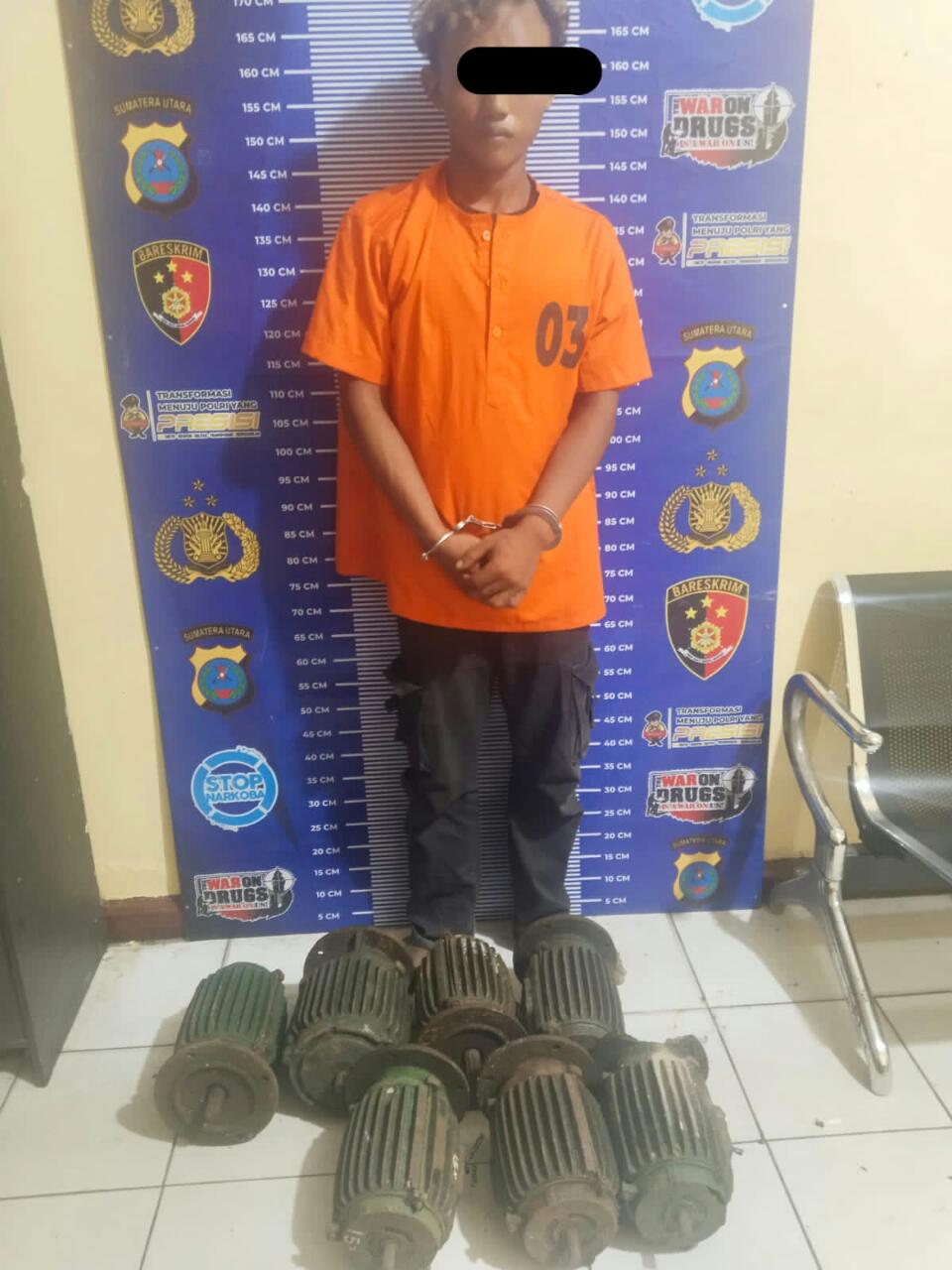 Buruh Tambak Kabur ke Ladang Cabai Usai Curi Dinamo, Tim Reskrim Polsek Teluk mengkudu Beraksi