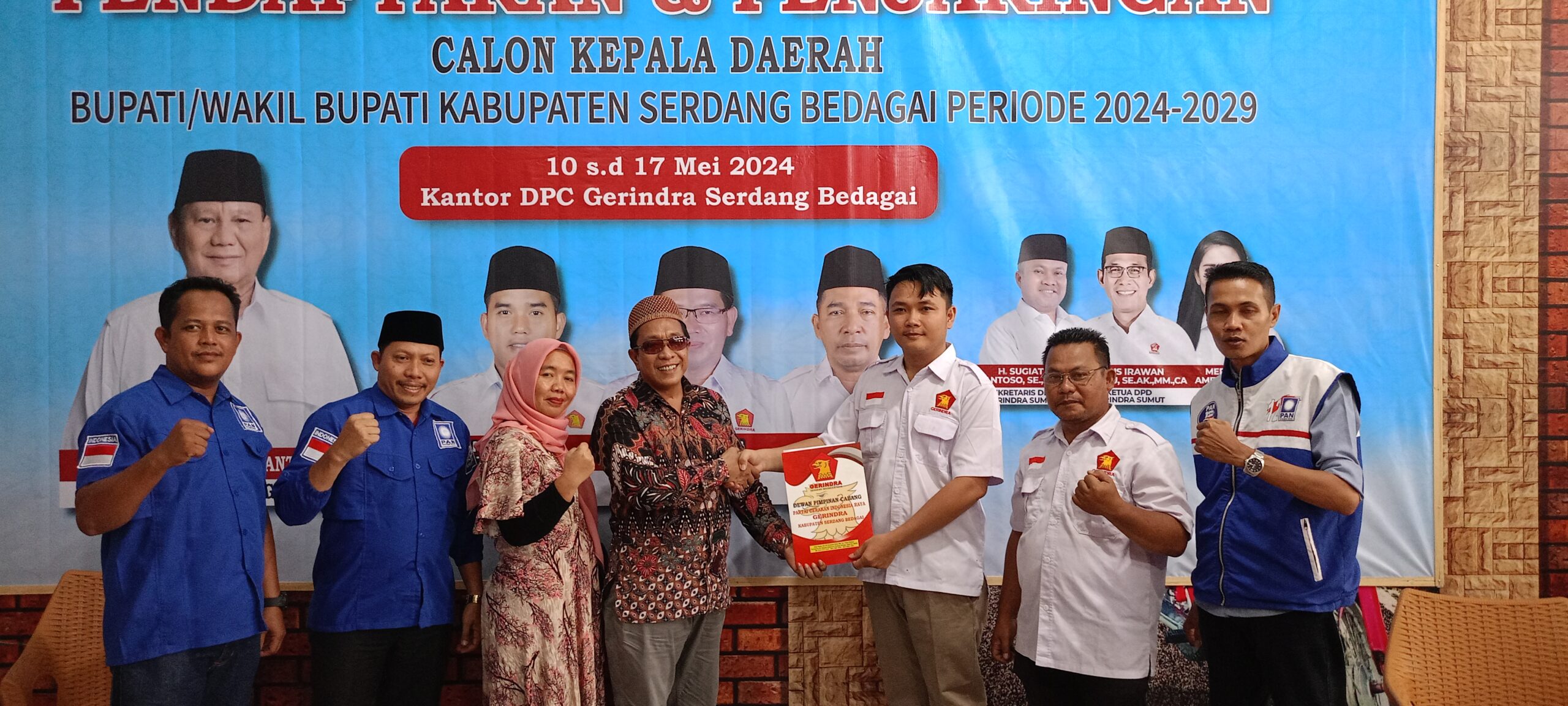 Nahwan S.Ag Mantapkan Langkah, Daftar di Gerindra untuk Pilbup Sergai 2024