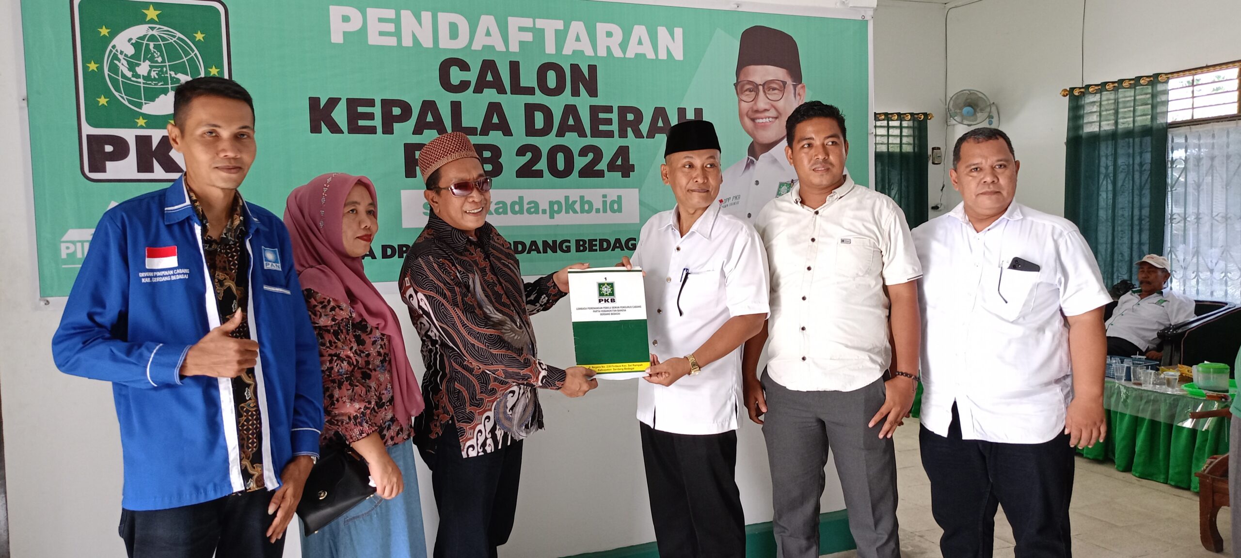 Ketua KAHMI Sergai Nahwan Resmi Mendaftar di Lima Partai untuk Pilkada Sergai 2024
