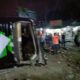 Diduga Alami Rem Blong, Bus Rombongan Pelajar Asal Depok Terguling di Ciater Subang