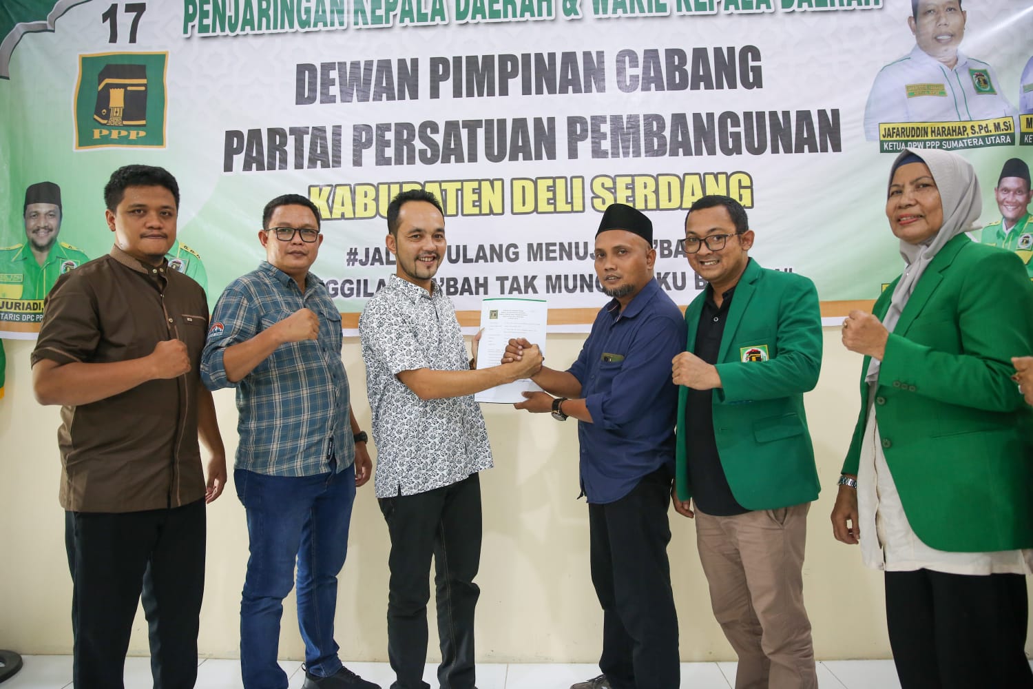 Bacakada dr Asri Ludin Tambunan kembalikan formulir ke DPC PPP Deliserdang