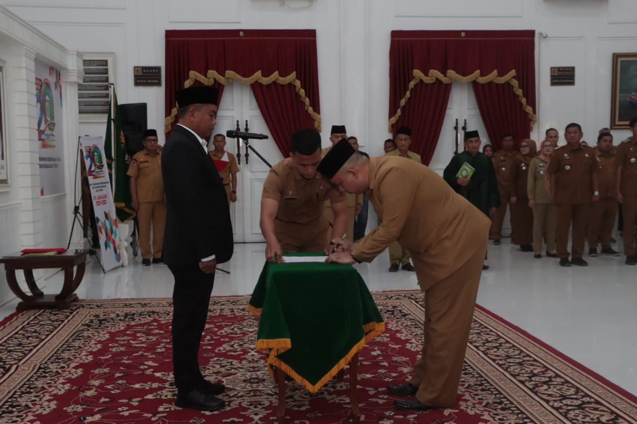 Disetujui Mendagri, Bupati Sergai Lantik 2 Pejabat JPT