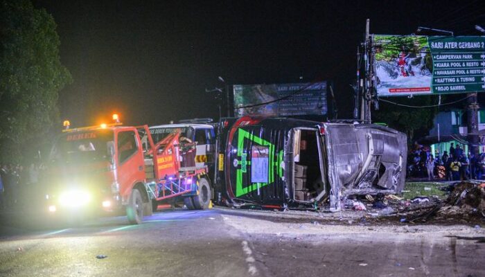 Kecelakaan Bus SMK Lingga Kencana Subang Sempat Teriak Allahu Akbar