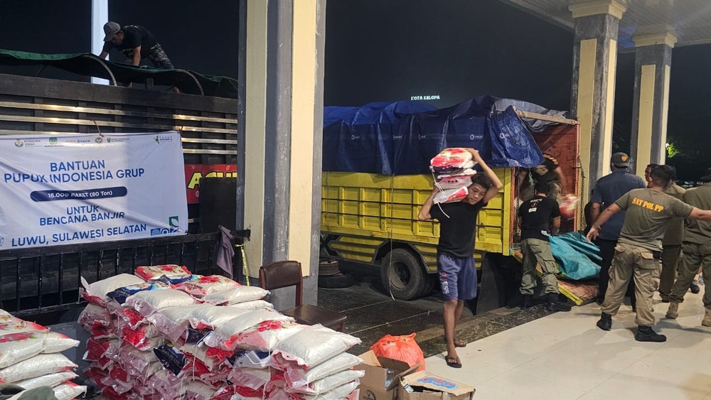 40 Ton Beras di Kirim Pemerintah Pusat untuk Bencana di Sulsel