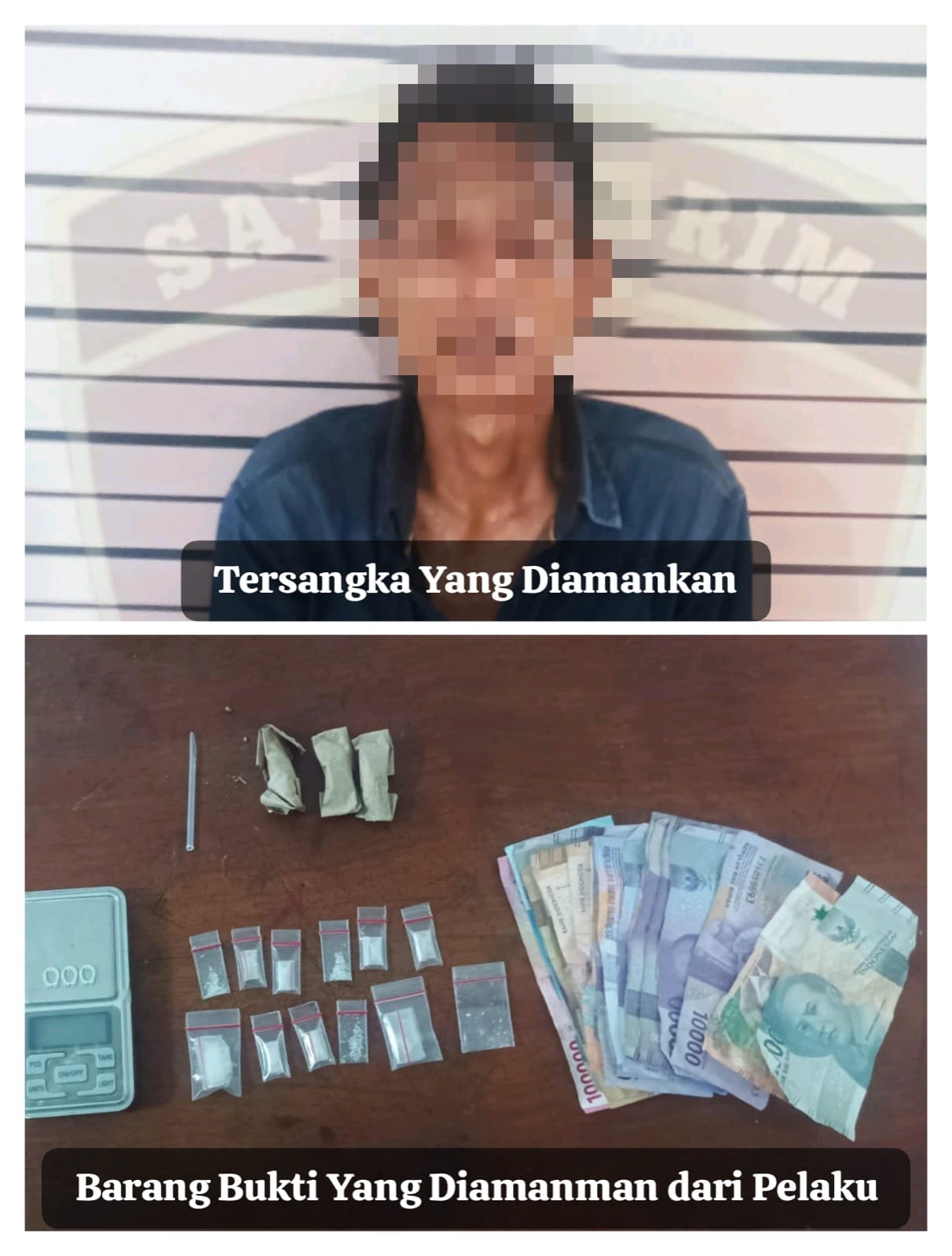 Polisi Tangkap Pengedar Narkoba di Pancur Batu