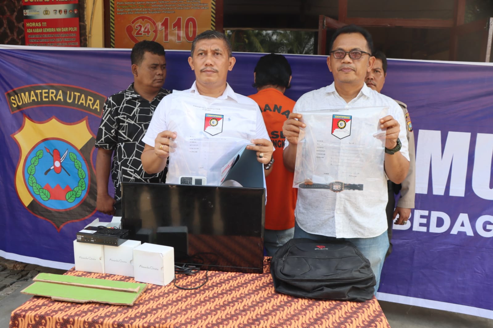 Polsek Teluk Mengkudu Tangkap Pelaku Curat, Satu Tersangka Masih Buron