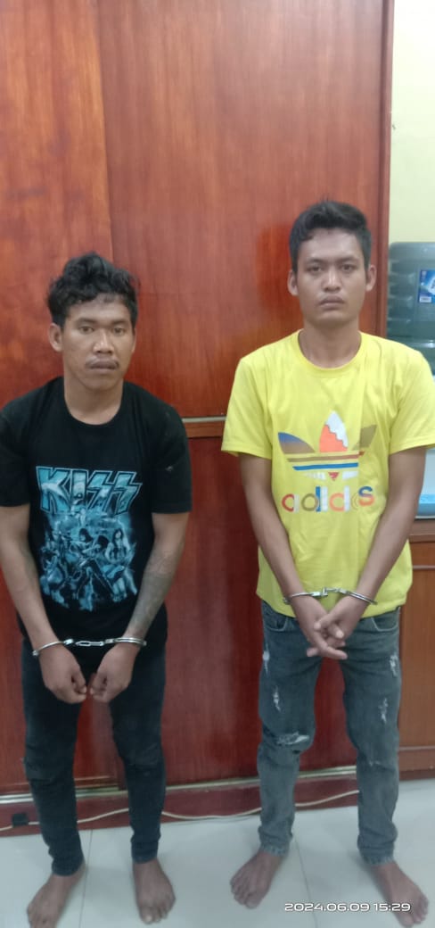 Dua Pria Residivis Pembawa Sajam dan Kunci T Diamankan Polres Sergai