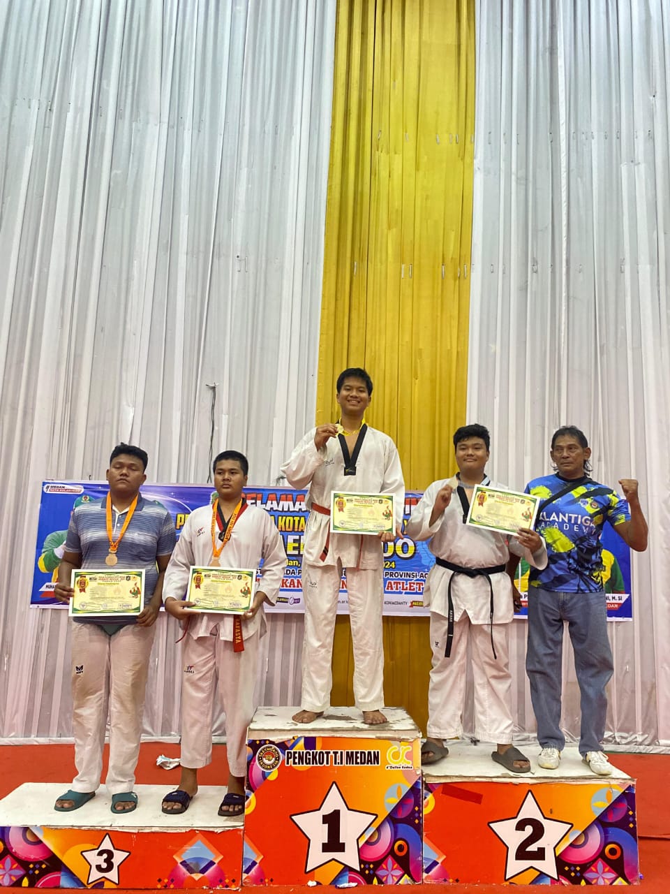 Taekwondo Medan Sukses di Porkot 2024, Dojang Sibayak Kritik KONI Kecamatan