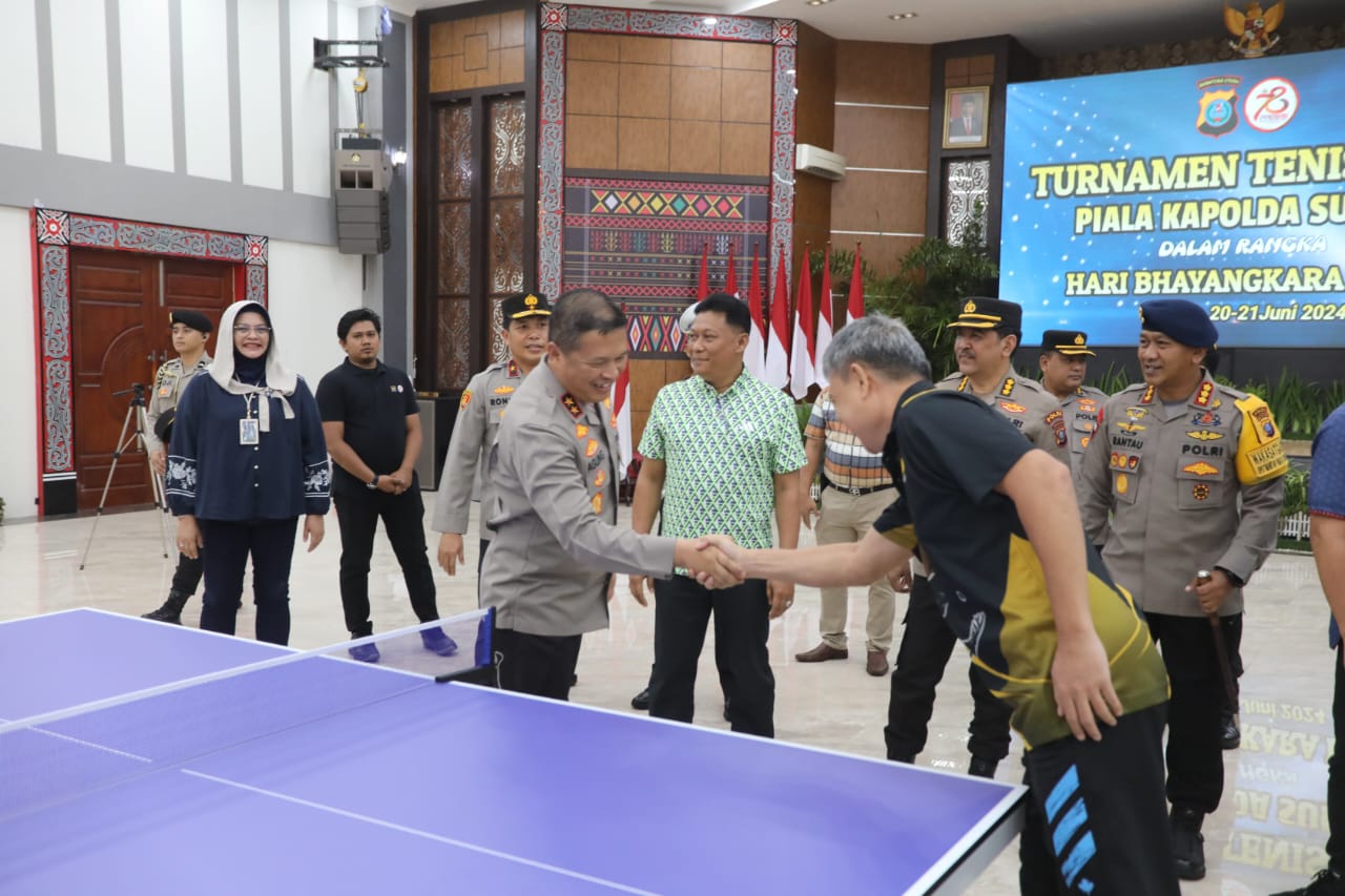 Turnamen Tenis Meja Kapolda Sumut: Menempa Bakat Baru Sambut PON 2024