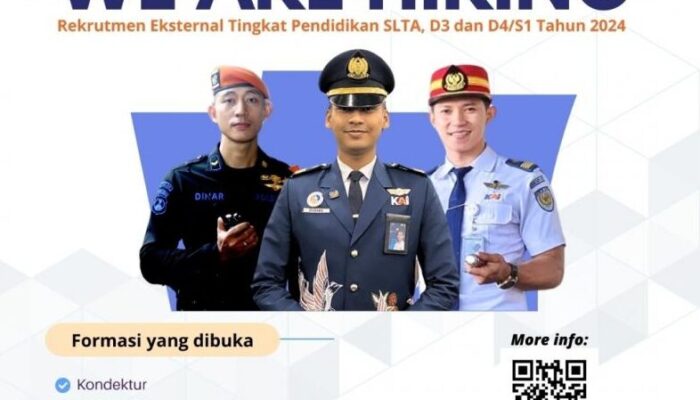 KAI buka Lowongan Kerja, ini syarat dan posisinya untuk lulusan SMA