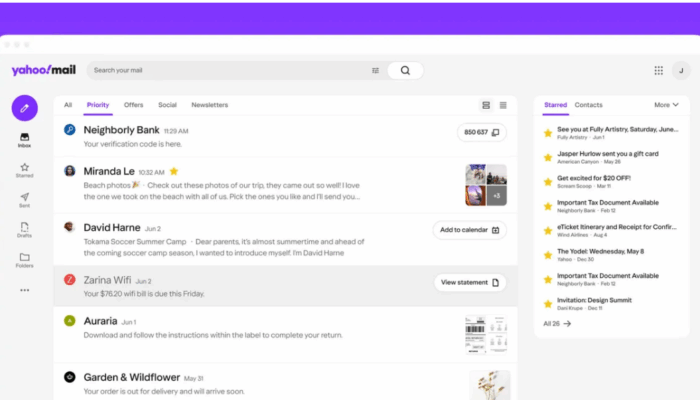 Setelah 10 Tahun akhirnya Yahoo Mail buat pembaruan dengan menambahkan Fitur AI