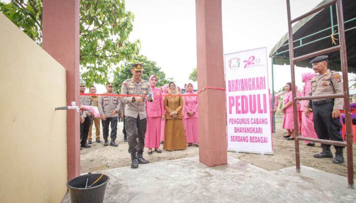 Kapolres Sergai Resmikan Fasilitas Air Bersih di Desa Makmur