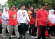 Ribuan Warga Sergai Semarakkan Jalan Santai dan Senam Sehat