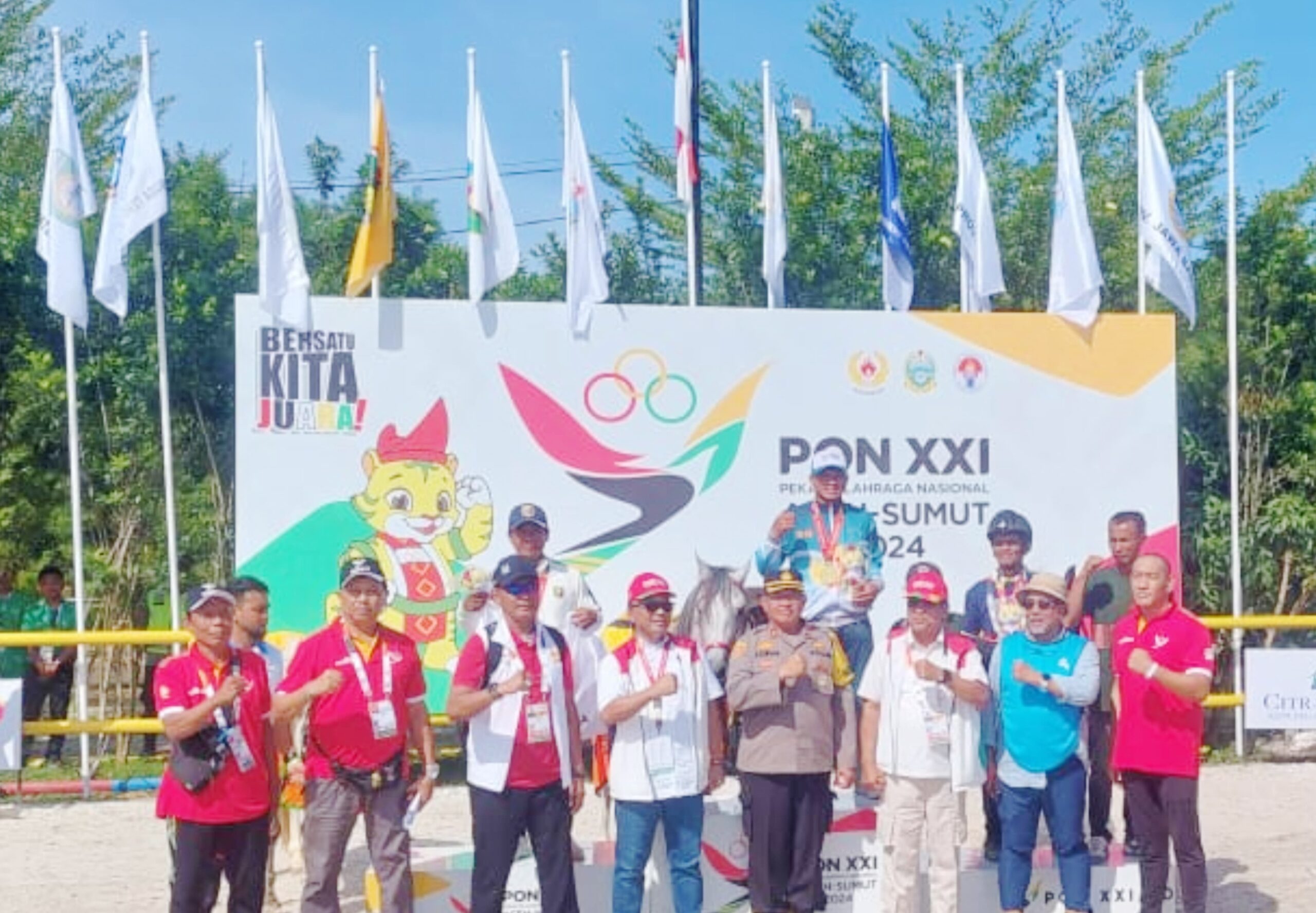 Polres Sergai Amankan Pertandingan Berkuda PON XXI, Yogyakarta Raih Emas