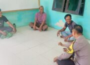 Bhabinkamtibmas Kotarih Sosialisasi Pemilu Damai, Jaga Kerukunan Warga