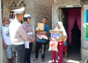 Satlantas Polres Sergai Peduli, Salurkan Sembako ke Warga Kurang Mampu