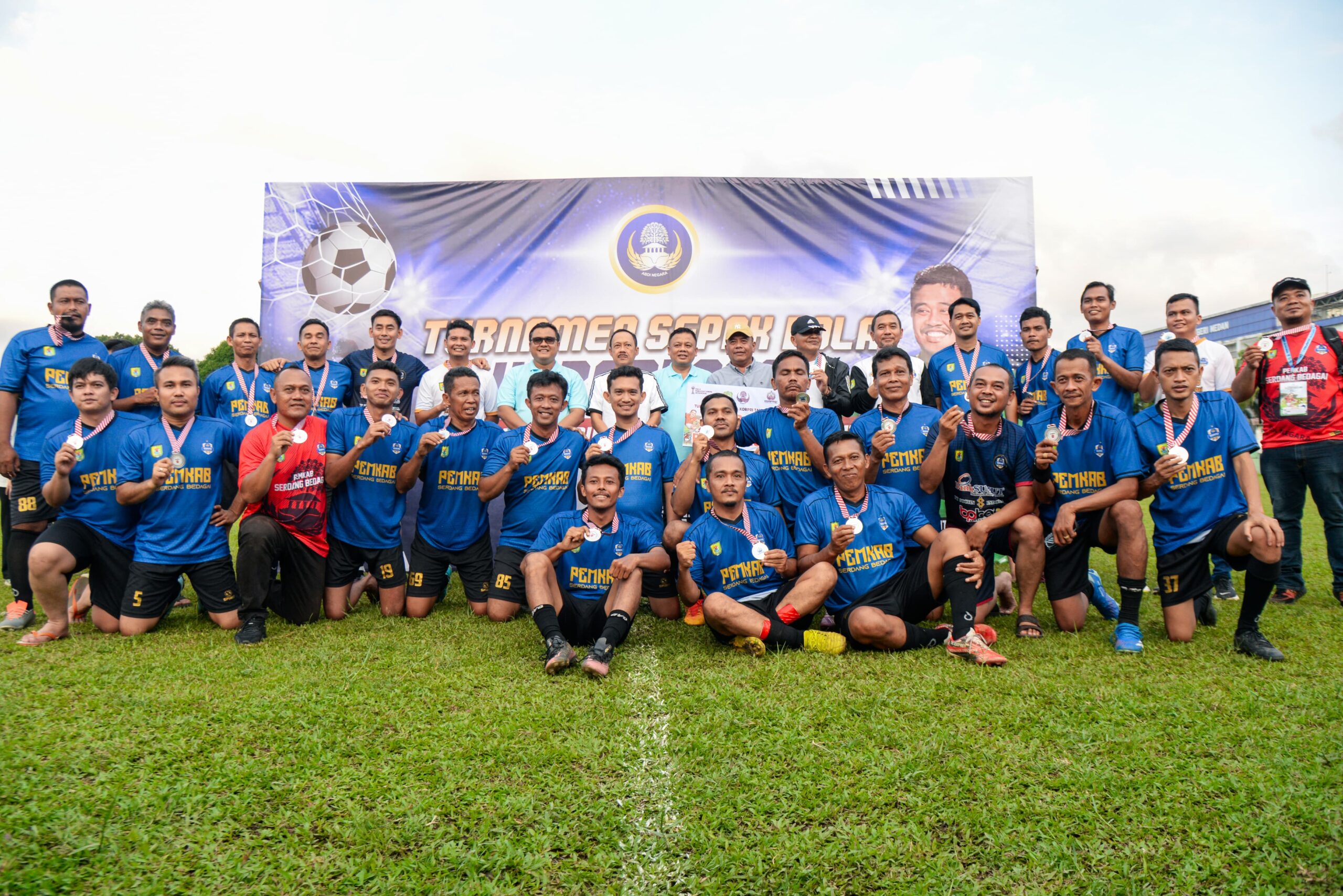 Dramatis! Sergai Harus Puas Jadi Runner Up di Turnamen Sepakbola Korpri Sumut