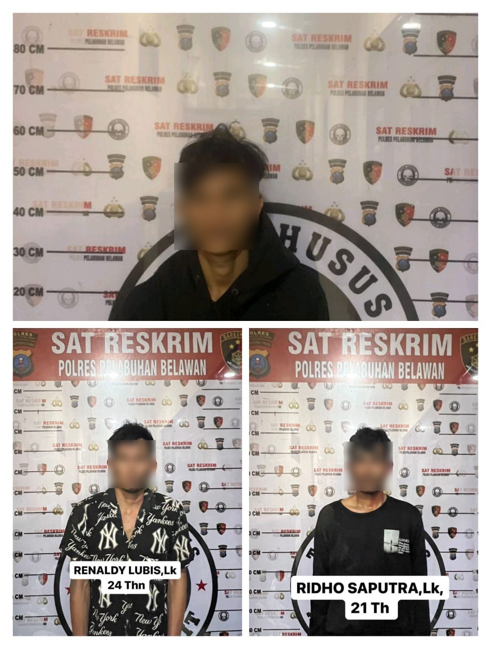 Tiga Pemuda Bersenjata Tajam Diamankan Polisi Sebelum Beraksi di Belawan
