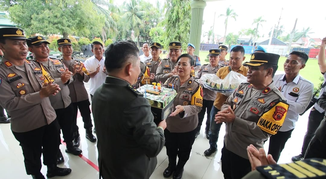Polres Sergai Beri Kejutan, Solidkan Sinergitas TNI-Polri di HUT ke-79 TNI