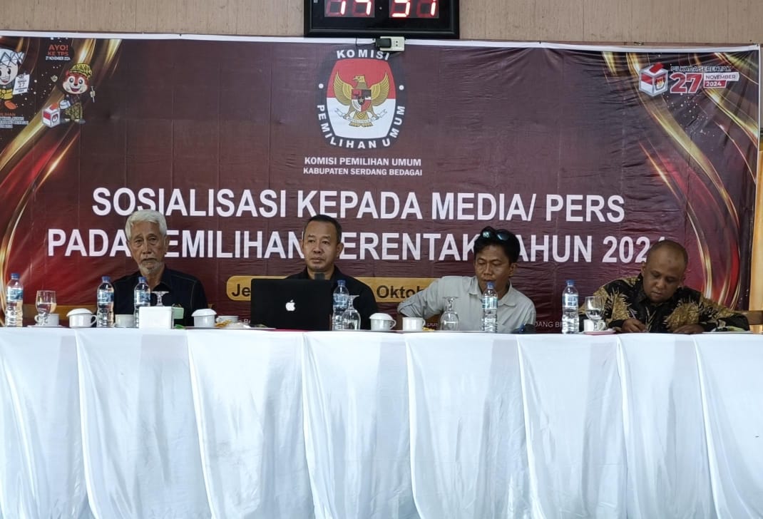 KPU Sergai Minta Media Dukung Partisipasi Pilkada 2024