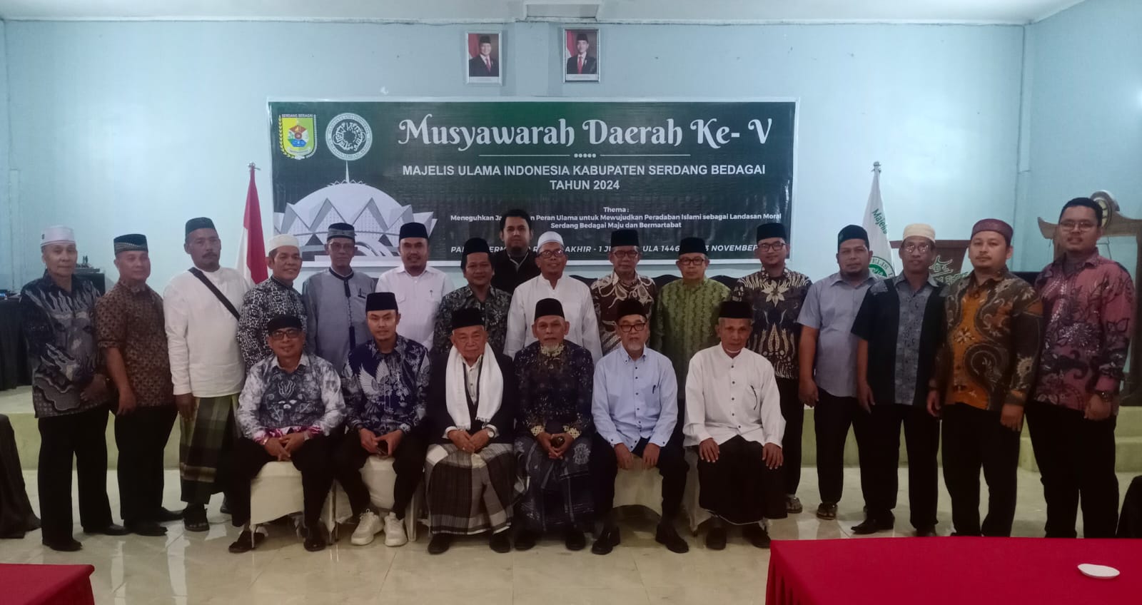 Hasful Huznain Pimpin Kembali MUI Sergai, Aklamasi dalam Musda V
