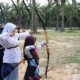 Warga Manfaatkan Alun-Alun Sergai Tempat Pembinaan Olahraga Panahan
