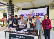 Tiga Pengedar Narkoba Diringkus Satnarko Polres Sergai, Satu Dilumpuhkan Timah Panas
