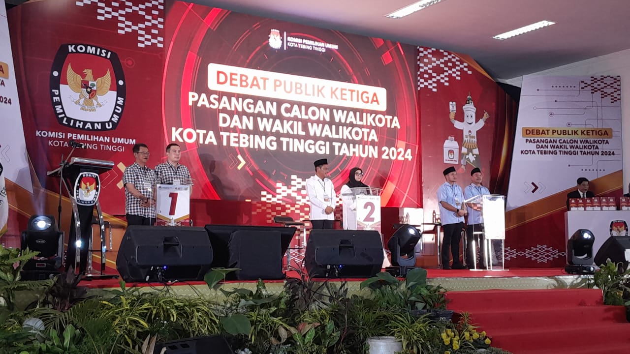 Putaran Ketiga, Debat Publik Paslon Walikota dan Wakil Walikota Tebing Tinggi Bahas Pembangunan, NKRI, Nasionalisme dan Kebangsaan