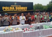 Polda Sumut Berhasil Sikat Ratusan Kasus Narkoba dalam Seminggu