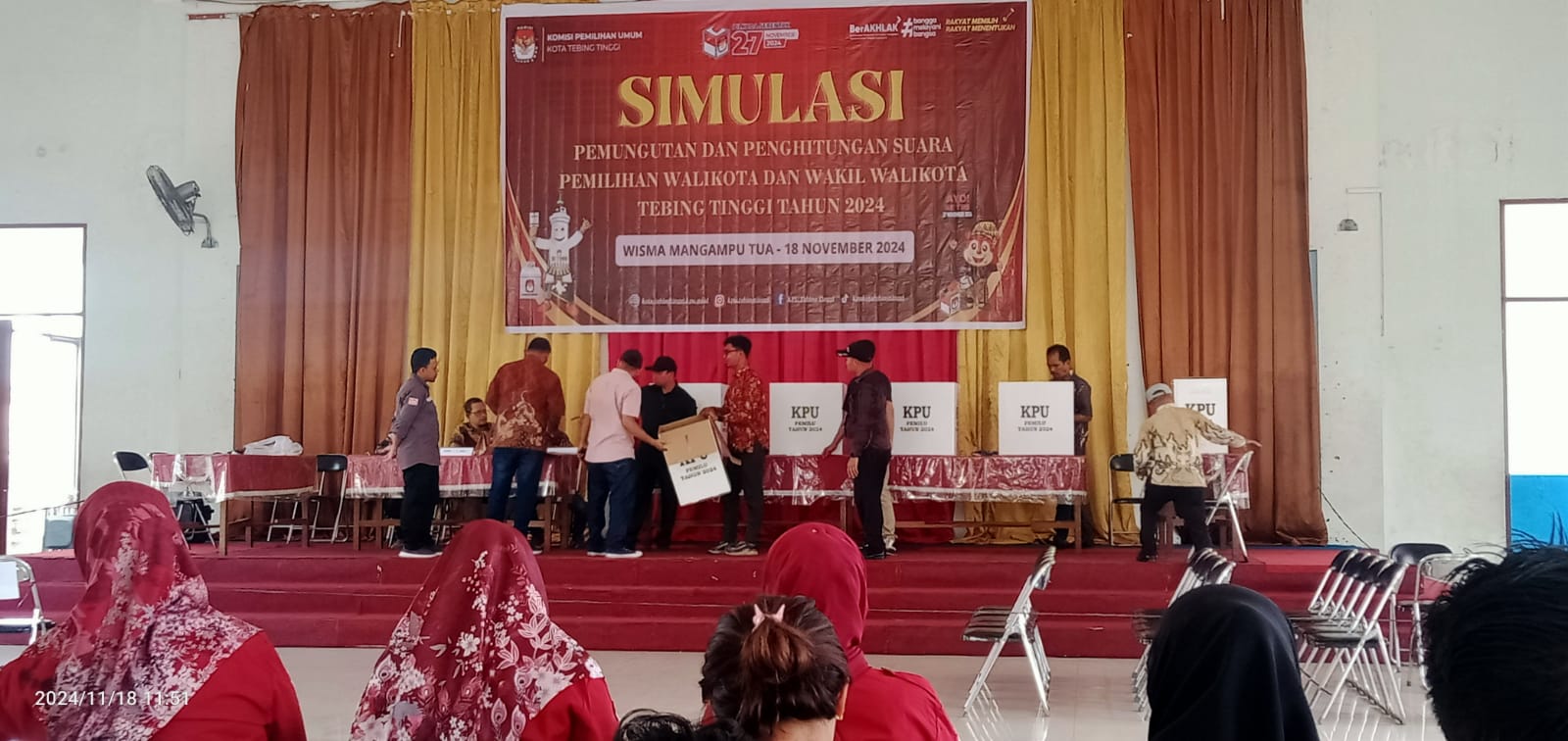 KPU Tebing Tinggi Gelar Simulasi Putungsura Untuk Pemilihan Tahun 2024