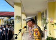 Sat Lantas Polres Tebing Tinggi Sampaikan Motivasi dan Edukasi di SMP Negeri 10