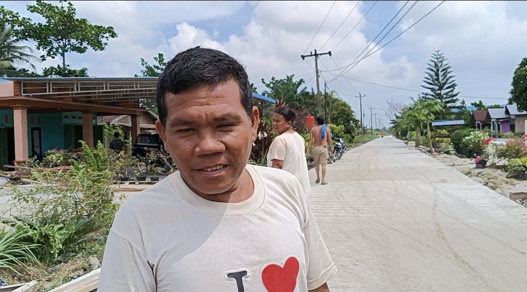 Warga Apresiasi Dambaan, Jalan Cor Beton Sei Rampah-Teluk Mengkudu, Harapan Baru Petani Sergai