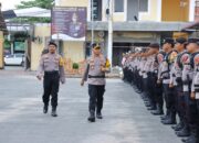 Kapolres Tebing Tinggi Pimpin Apel Operasi MPT 2024 Dalam Rangka Pengamanan TPS