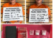 Diduga Miliki Sabu, Satres Narkoba Polres Tebing Tinggi Tangkap 2 Pria