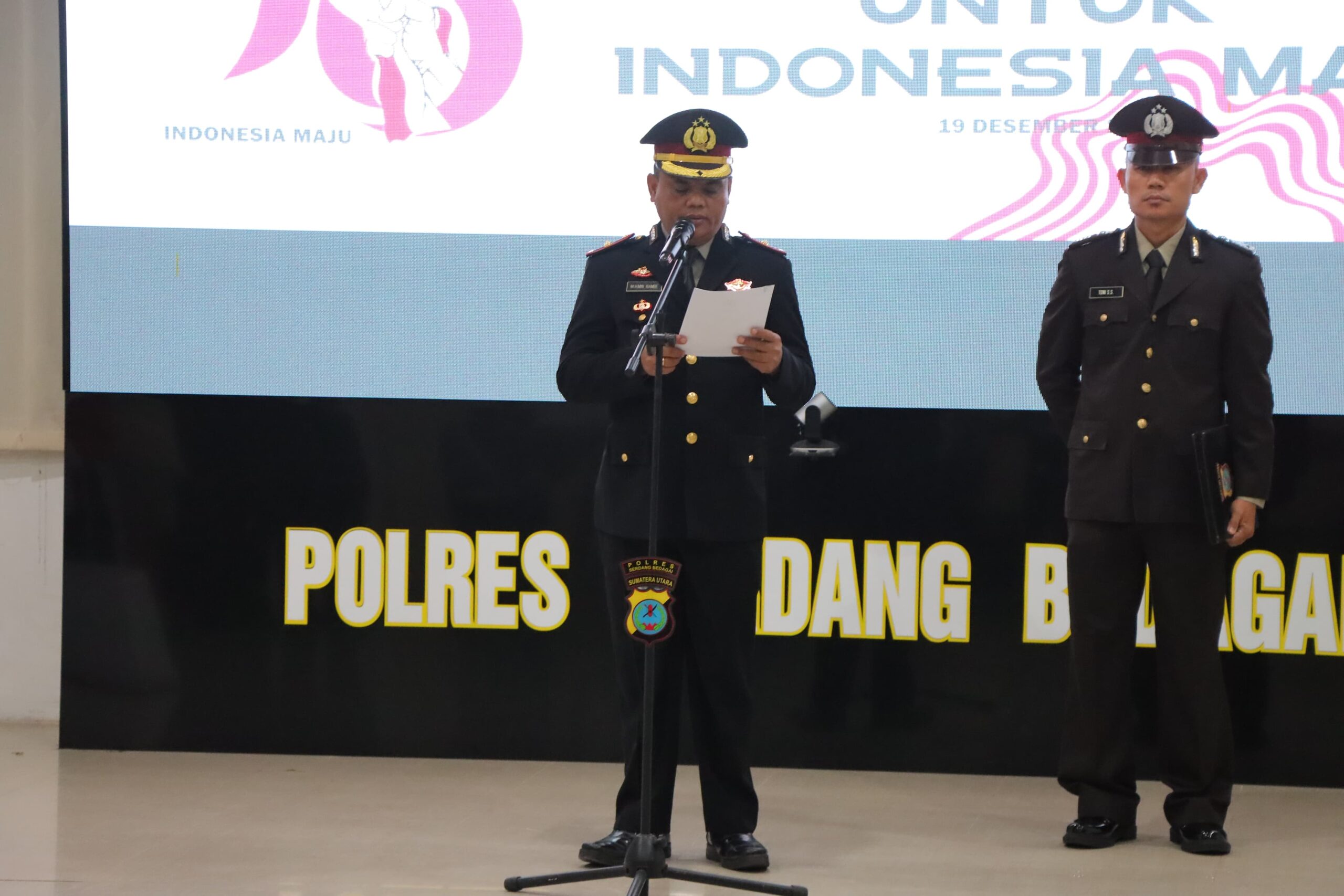 Wakapolres Sergai Pimpin Upacara Hari Bela Negara, Tekankan Pentingnya Sishankamrata