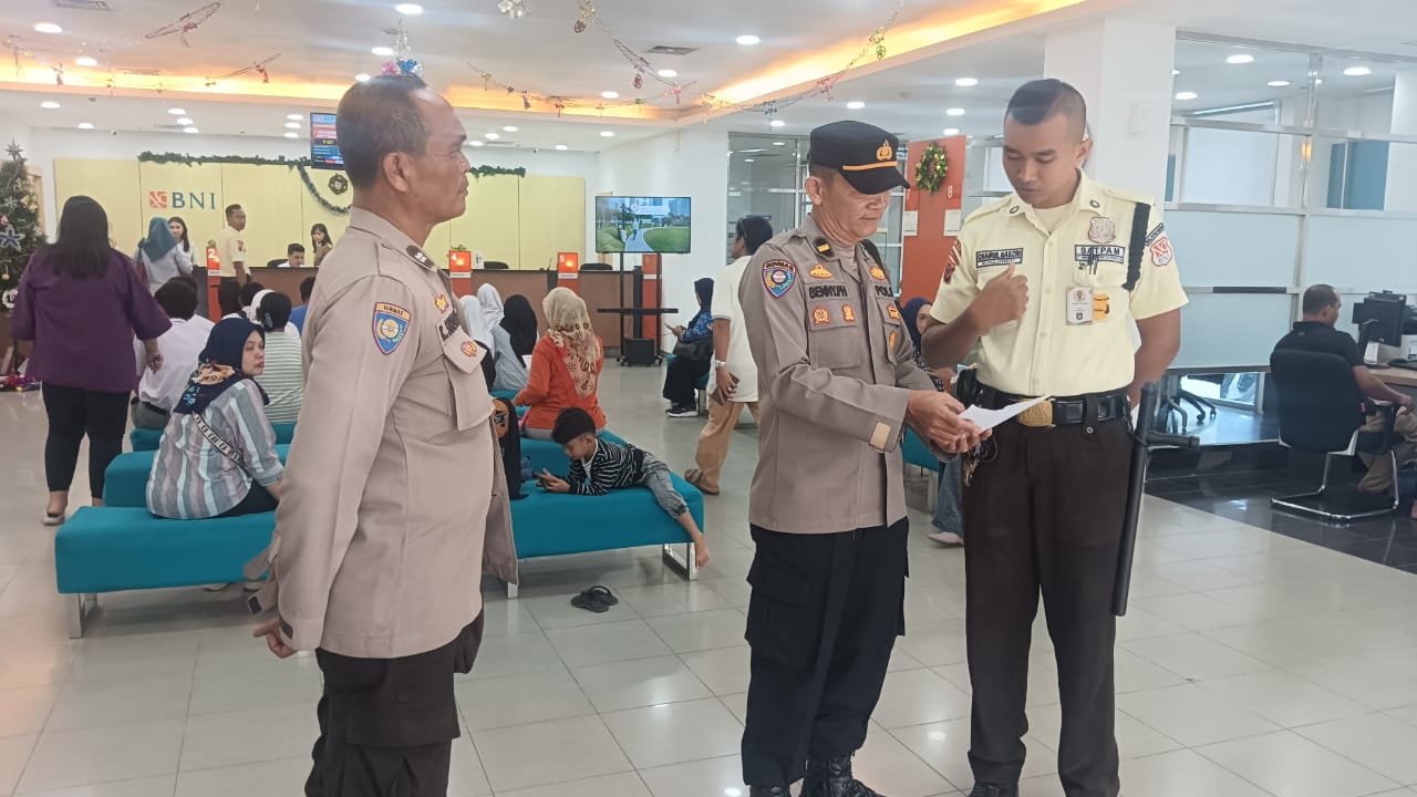 Polres Tebing Tinggi Sambang di Kantor Perbankan Jelang Nataru