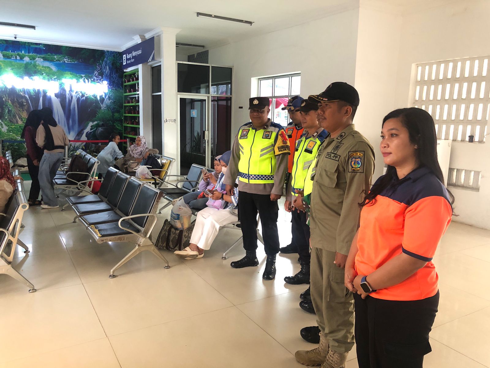 Pengamanan di Pos Terpadu Stasiun KAI Polres Tebing Tinggi Berjalan Lancar