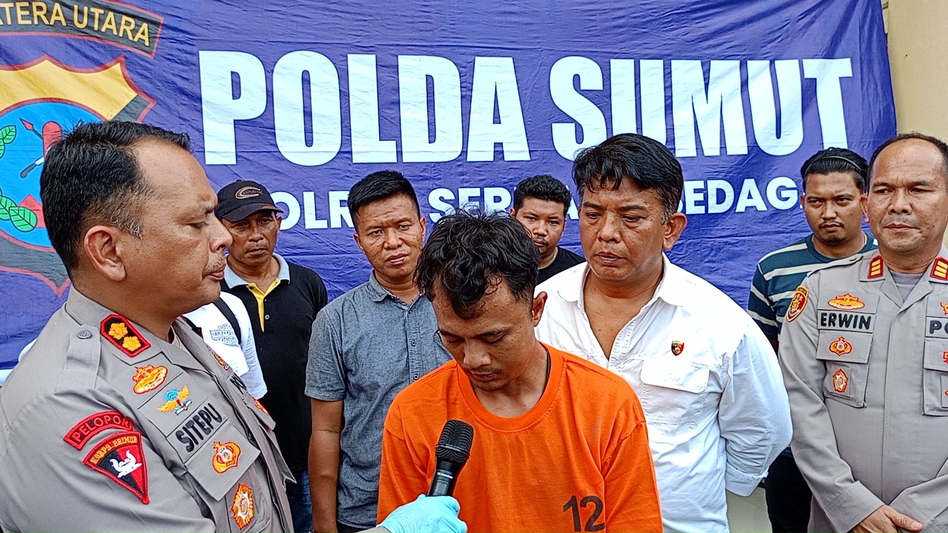 Pembunuh Seorang Pelajar di Pantai Cermin Ditangkap Polres Sergai, Kedua Kaki Ditembak