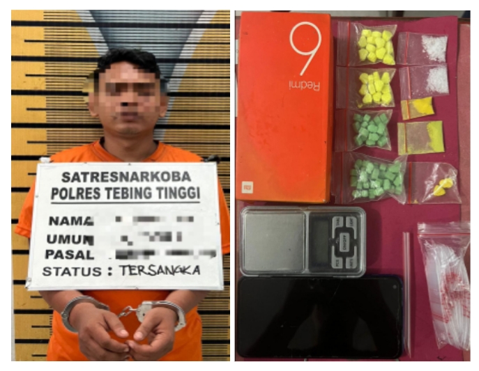 Pemilik Sabu dan Ekstasi Ditangkap Polres Tebing Tinggi Dari Pinggir Jalan