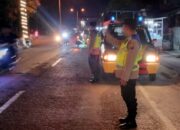 Jaga Kamtibmas di Akhir Pekan, Polsek Rambutan Lakukan Patroli Blue Light