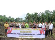 Kapolres Tebing Tinggi Tinjau Lahan Ketapang Untuk Tanam Jagung Serentak