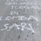 Heboh !! Protes Galian C Ilegal di Lembah Sari Ditulis di Aspal, Warga Tuntut Penutupan Paksa