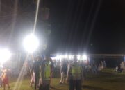 Malam Minggu, Polsek Sipispis Patroli dan Jaga Keamanan Pasar Malam