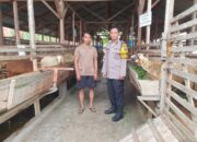 Dukung Program Ketapang, Polres Tebing Tinggi Beri Edukasi Peternak Kambing